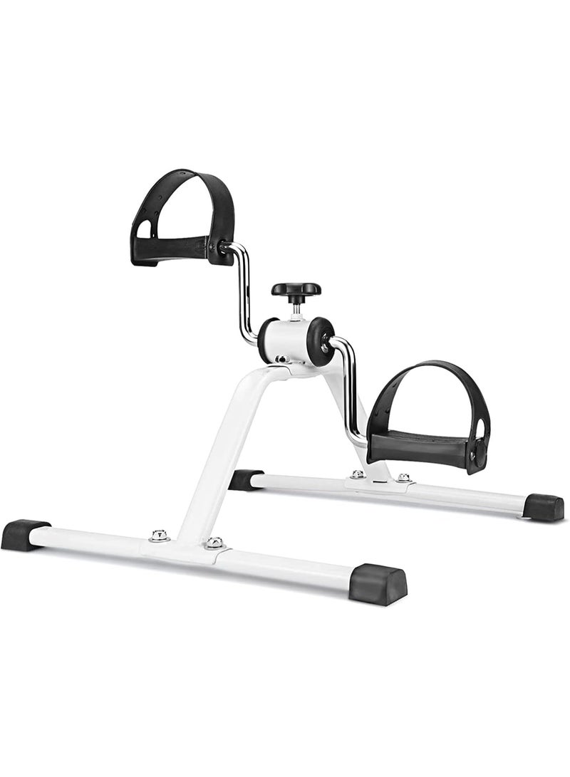 DubaiGallery Adjustable Mini Pedal Exerciser for Arms Legs, Portable Under Desk Exercise Bike for Seniors Physiotherapy and Daily Fitness - Image 1
